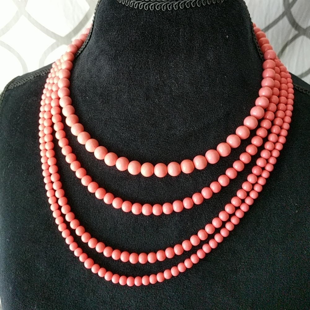 Coral Beaded Necklace